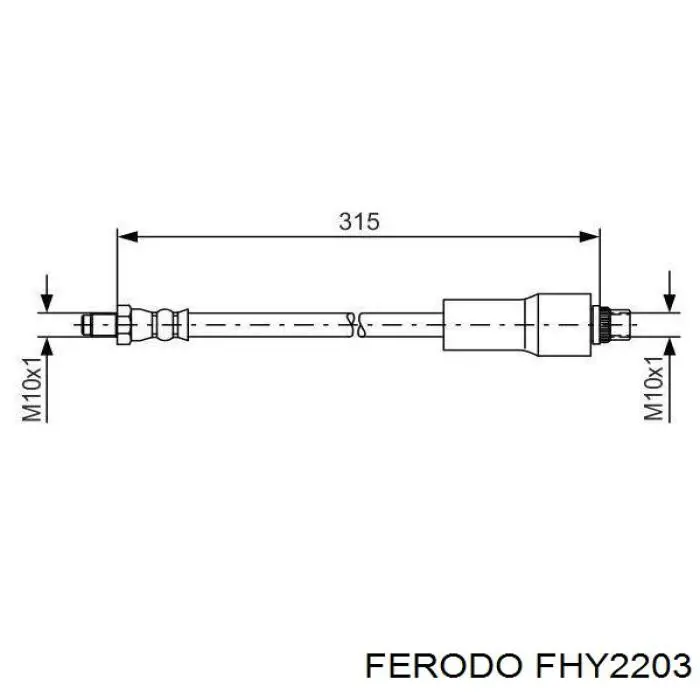 Tubo liquido de freno trasero para Renault Trafic (TXX)