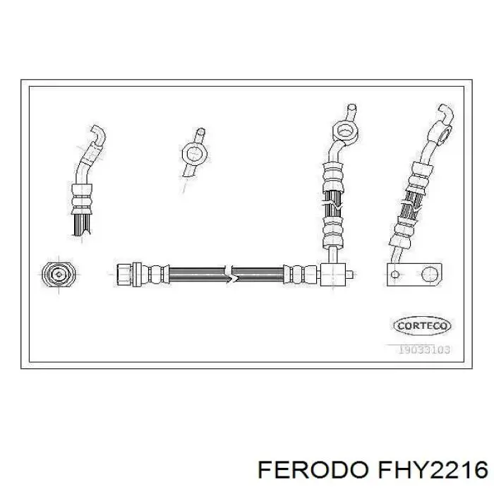 SL1250 ABS Tubo flexible de frenos delantero derecho