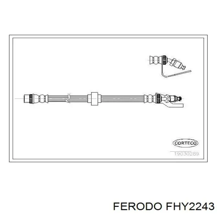 FHY2243 Ferodo latiguillo de freno delantero