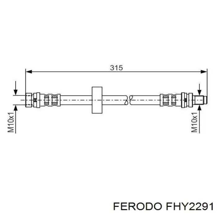Tubo liquido de freno trasero para Ford Mondeo (BFP)
