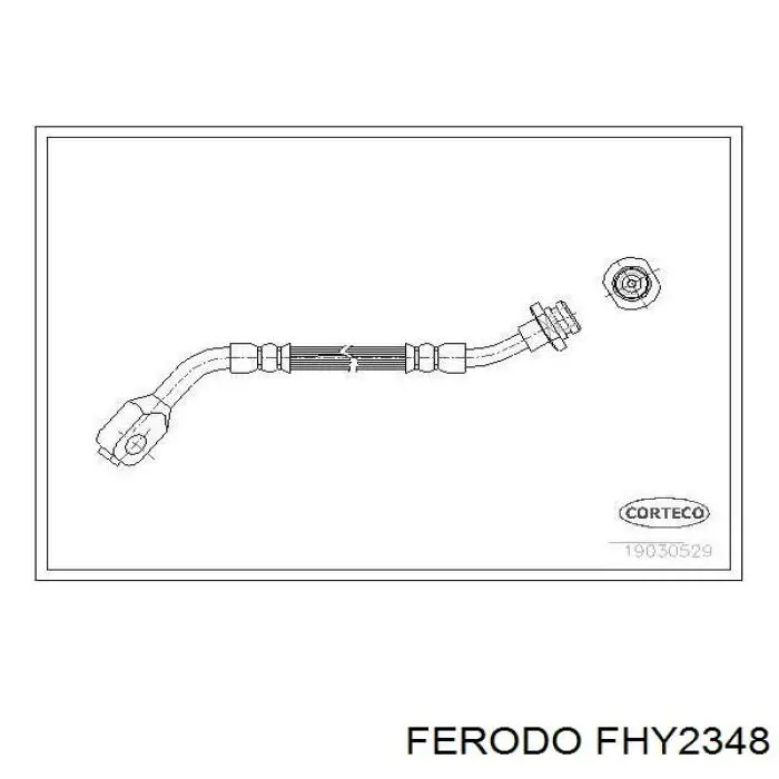 FHY2348 Ferodo latiguillos de freno delantero derecho
