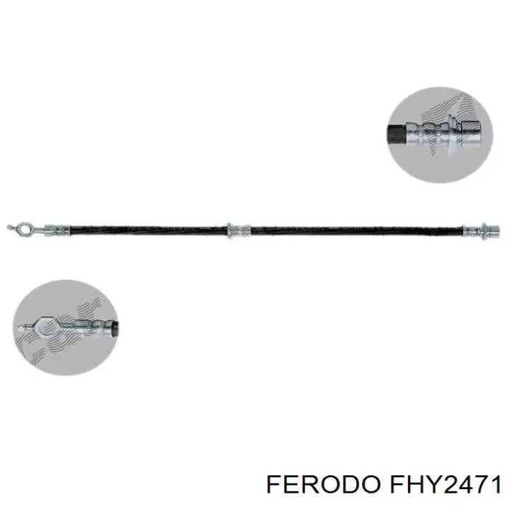TF275 Japan Parts Tubo flexible de frenos delantero izquierdo 