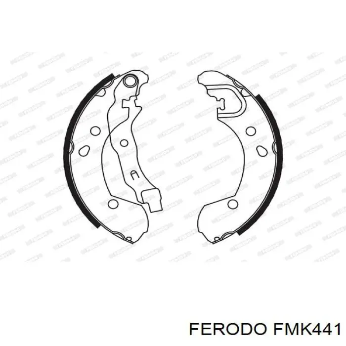FMK441 Ferodo kit de frenos de tambor, con cilindros, completo