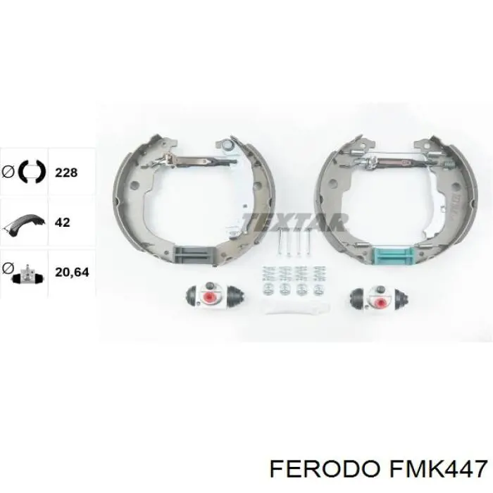 FMK447 Ferodo zapatas de frenos de tambor traseras