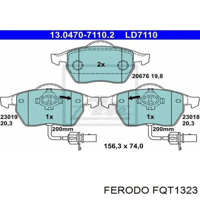 Pastillas de freno delanteras Audi A6 4F2