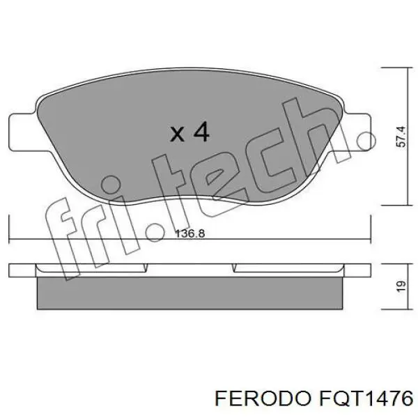 Pastillas de freno delanteras Citroen C3 1 FC