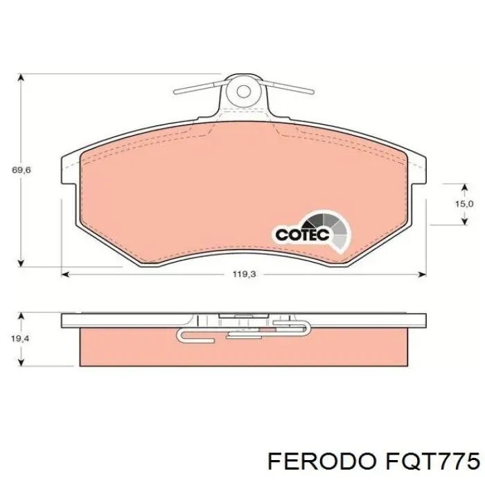 Pastillas de freno delanteras Seat Toledo 1 1L