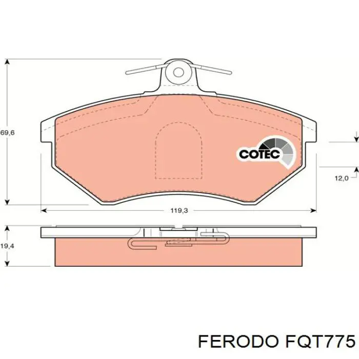 Pastillas de freno delanteras Seat Toledo 1 1L