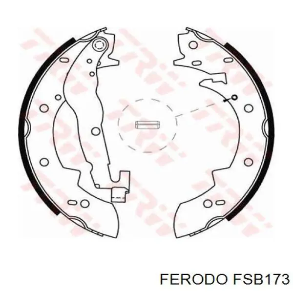 FSB173 Ferodo zapatas de frenos de tambor traseras