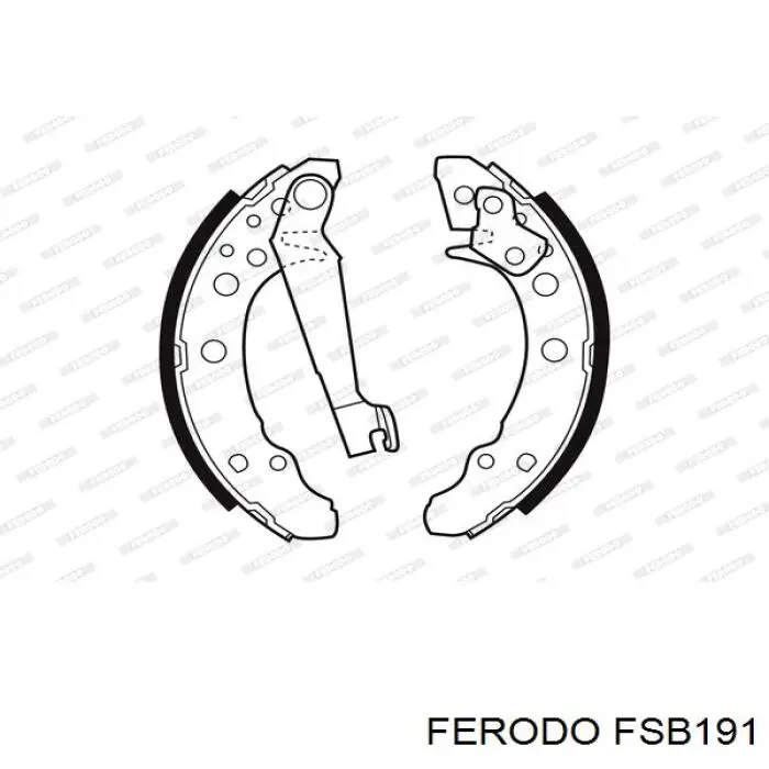 Zapatas de freno de tambor traseras Ferodo FSB191 precio, desde 23,57 EUR