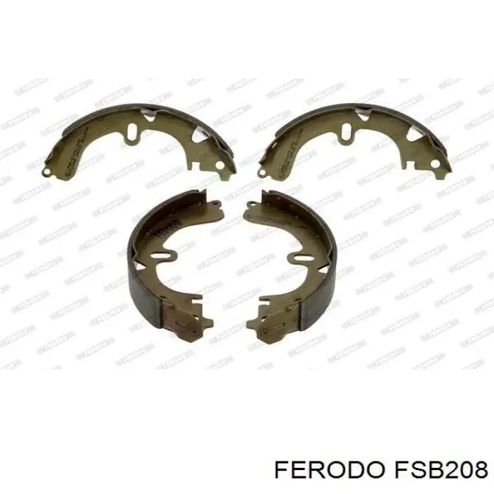 Zapatas de frenos de tambor traseras FERODO FSB208