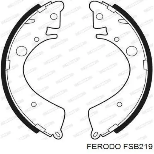 FSB219 Ferodo zapatas de frenos de tambor traseras