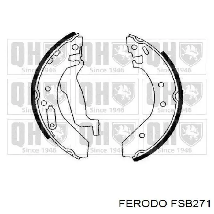 FSB271 Ferodo zapatas de frenos de tambor traseras