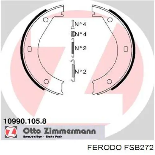 Juego de zapatas de frenos, freno de estacionamiento BMW 5 E28