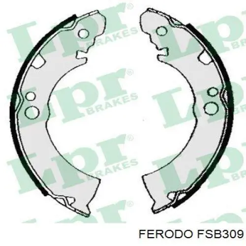 FSB309 Ferodo zapatas de frenos de tambor traseras
