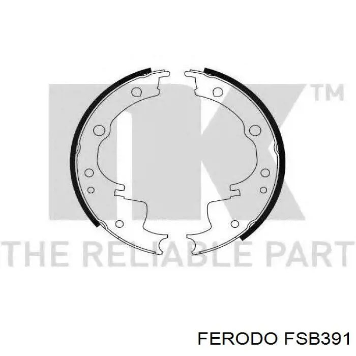 FSB391 Ferodo zapatas de frenos de tambor traseras