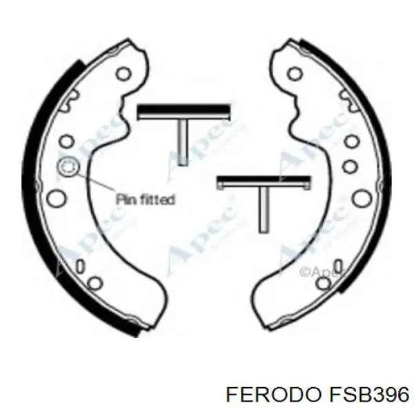 FSB396 Ferodo zapatas de frenos de tambor traseras