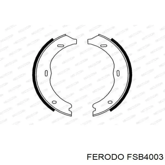 Comprar FSB4003 Ferodo Juego de zapatas de frenos, freno de estacionamiento