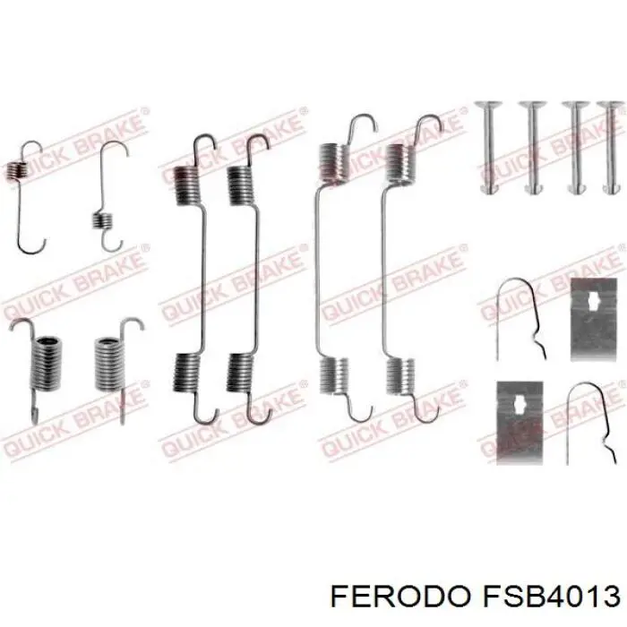 FSB4013 Ferodo zapatas de frenos de tambor traseras