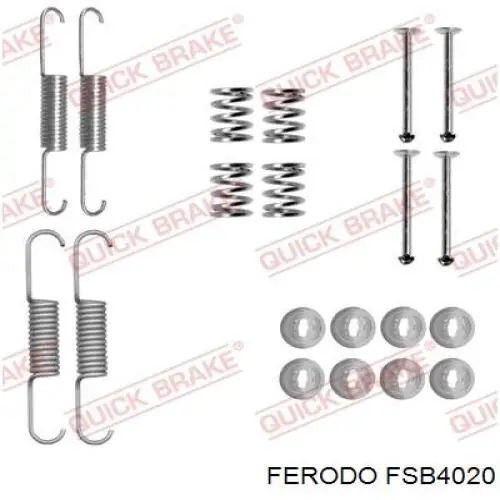 Zapatas de freno de mano FSB4020 Ferodo