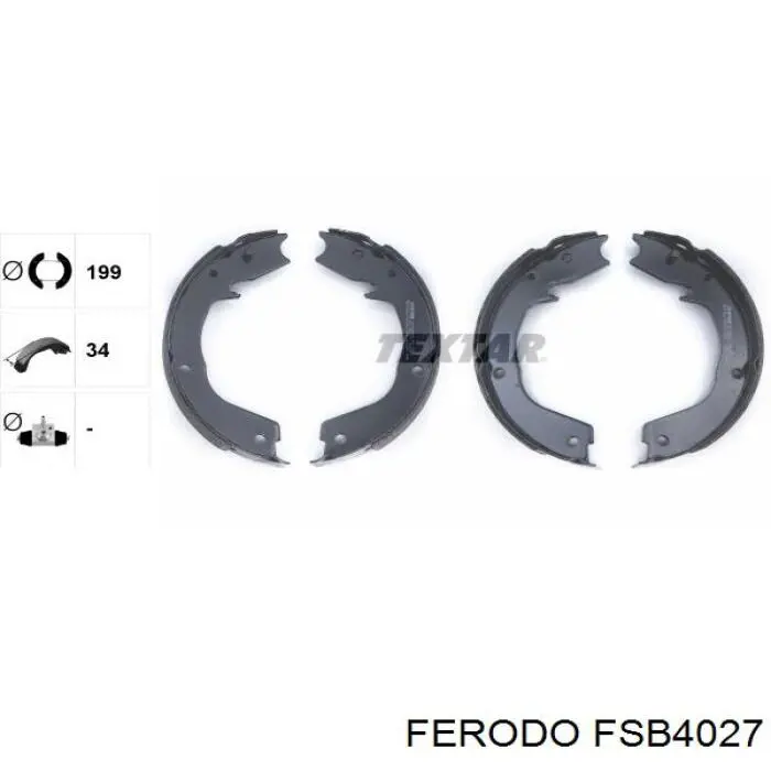 Zapatas de freno de mano Ferodo FSB4027 precio, desde 53,47 EUR