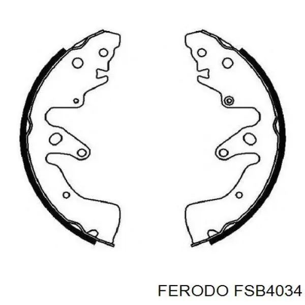 Zapatas de freno de tambor traseras Ferodo FSB4034 precio, desde 57,90 EUR