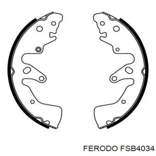Comprar FSB4034 Ferodo Zapatas de freno