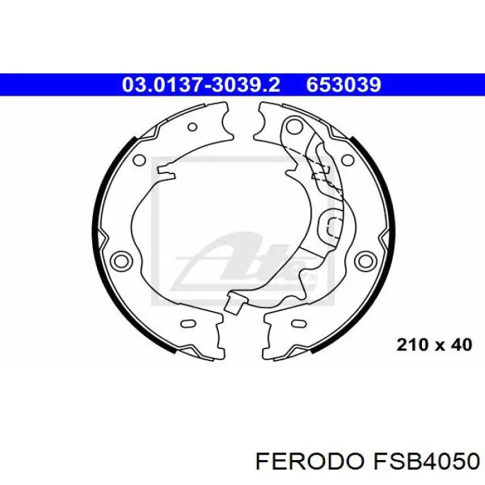 FSB4050 Ferodo zapatas de freno de mano