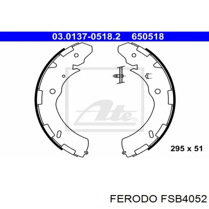 FSB4052 Ferodo zapatas de frenos de tambor traseras