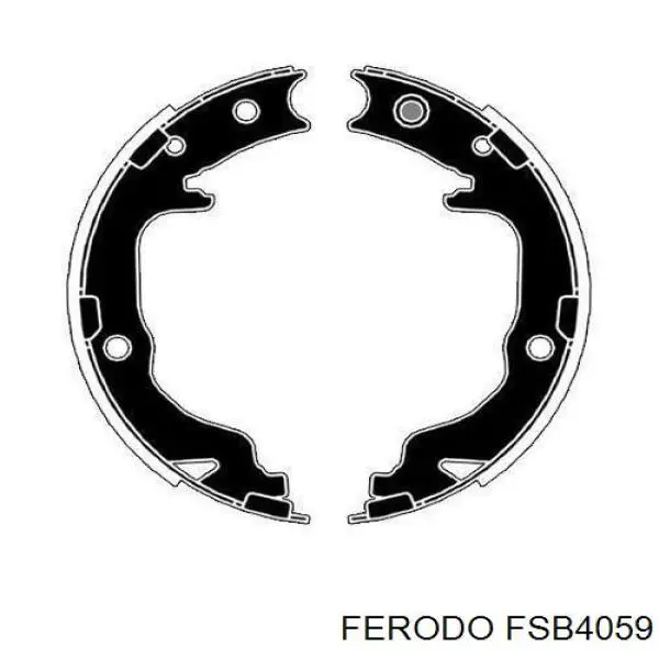 Comprar FSB4059 Ferodo Juego de zapatas de frenos, freno de estacionamiento