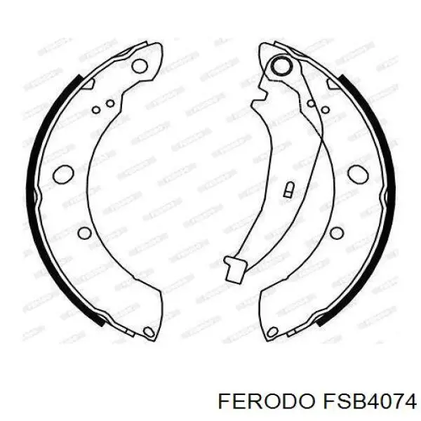 Zapatas de frenos de tambor traseras FERODO FSB4074