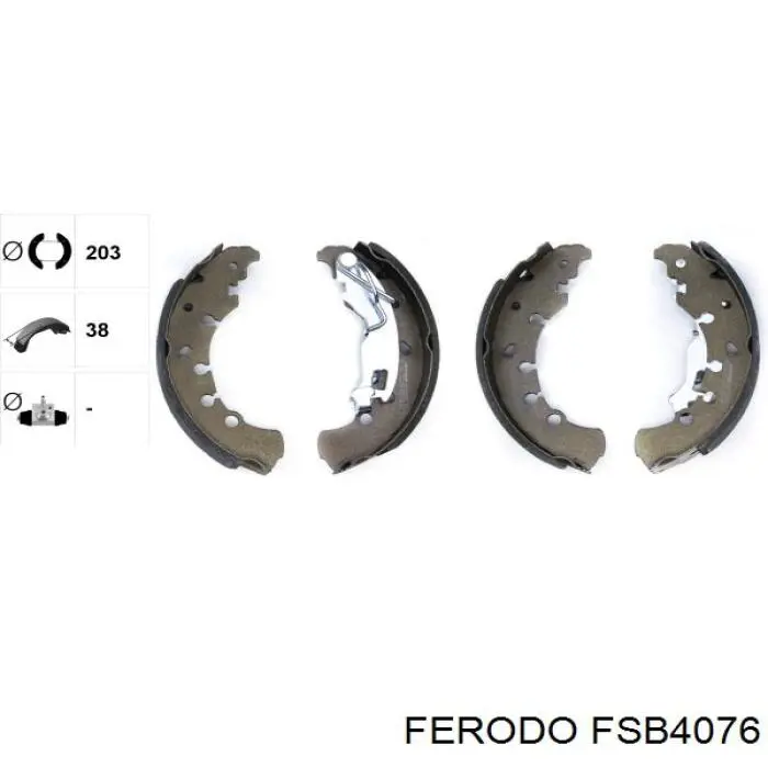 FSB4076 Ferodo zapatas de frenos de tambor traseras