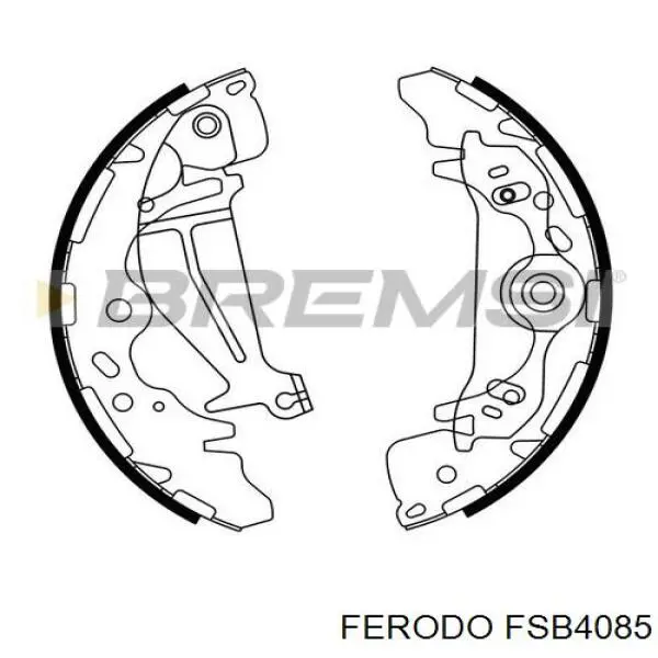 FSB4085 Ferodo zapatas de frenos de tambor traseras