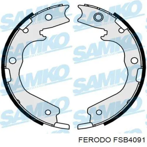 Zapatas de freno ADZ94127C Blue Print