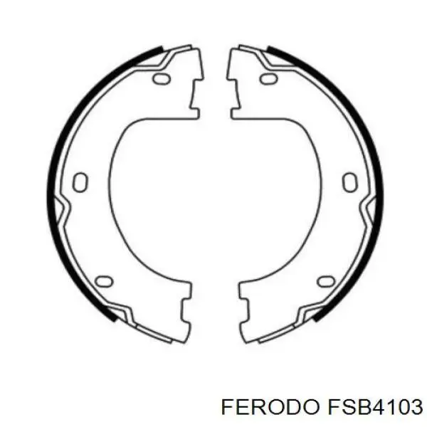 FSB4103 Ferodo zapatas de freno de mano