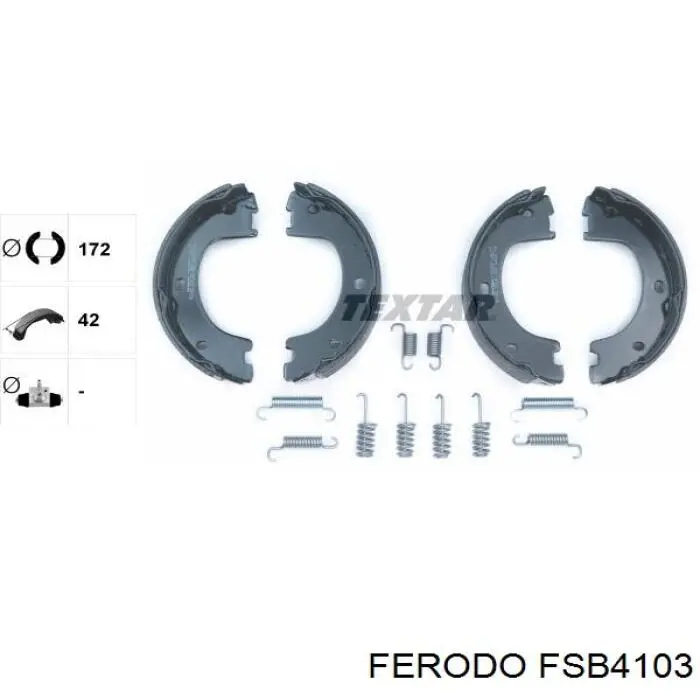 Zapatas de freno de mano Ferodo FSB4103 precio, desde 31,29 EUR