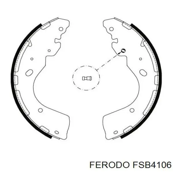 FSB4106 Ferodo Zapatas de freno de tambor traseras