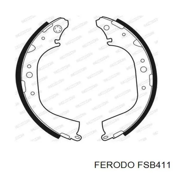 FSB411 Ferodo zapatas de frenos de tambor traseras