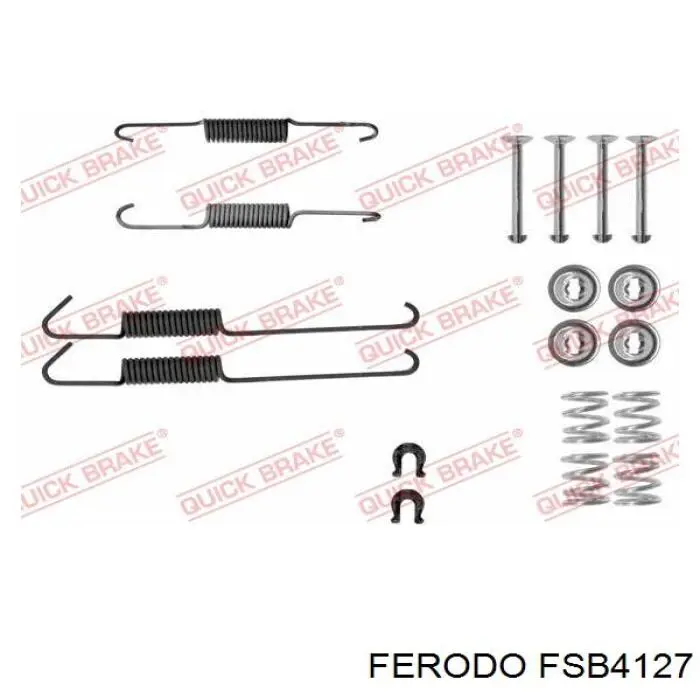 FSB4127 Ferodo zapatas de frenos de tambor traseras