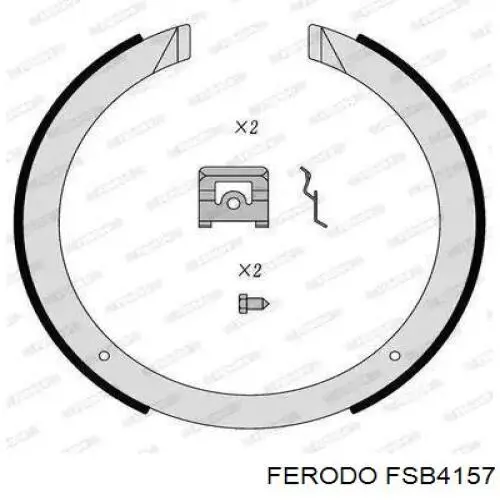 Comprar FSB4157 Ferodo Juego de zapatas de frenos, freno de estacionamiento