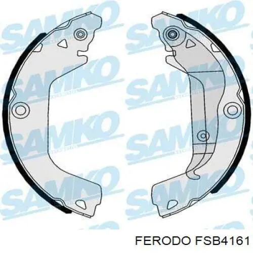 FSB4161 Ferodo zapatas de frenos de tambor traseras