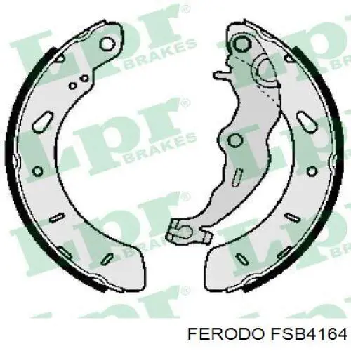 FSB4164 Ferodo Zapatas de freno de tambor traseras