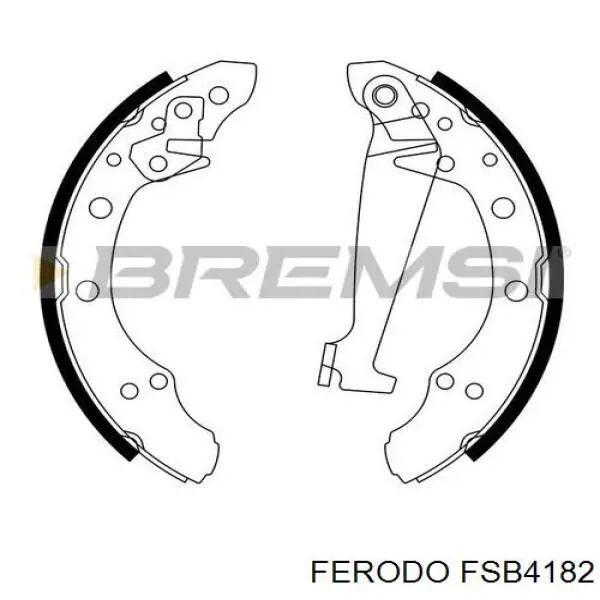 FSB4182 Ferodo zapatas de frenos de tambor traseras