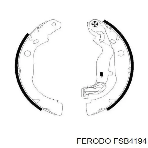 FSB4194 Ferodo zapatas de frenos de tambor traseras