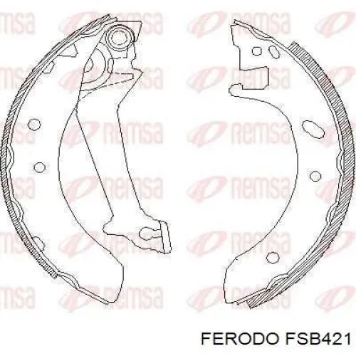 FSB421 Ferodo zapatas de frenos de tambor traseras