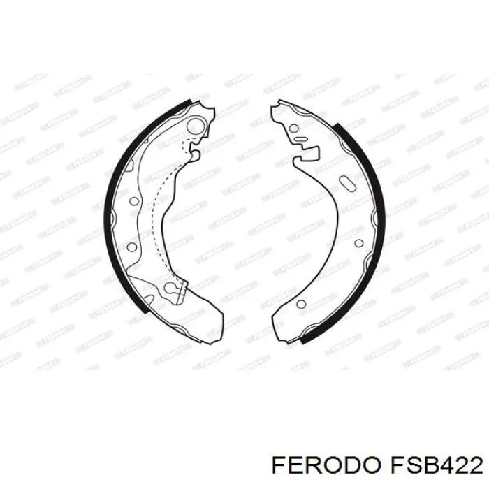 FSB422 Ferodo zapatas de frenos de tambor traseras