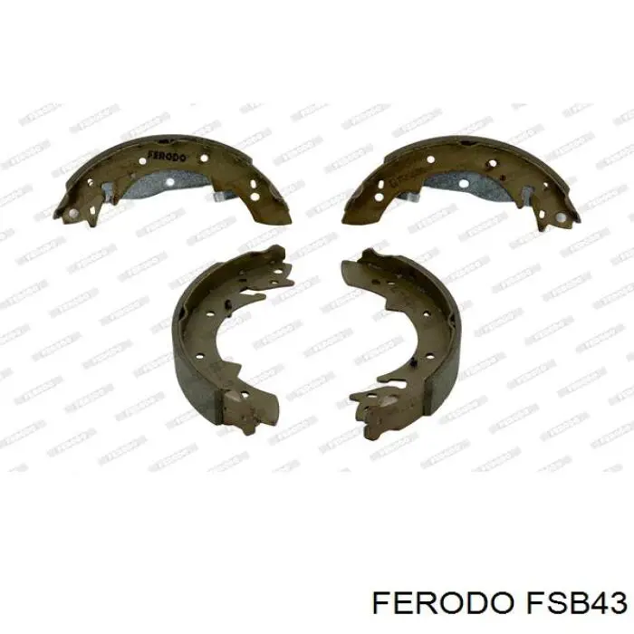 FSB43 Ferodo zapatas de frenos de tambor traseras