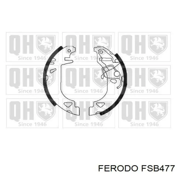 Kit de frenos de tambor, con cilindros, completo FSB477 Ferodo