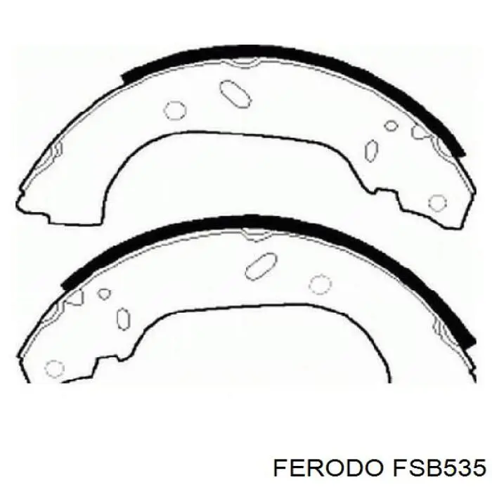FSB535 Ferodo zapatas de frenos de tambor traseras