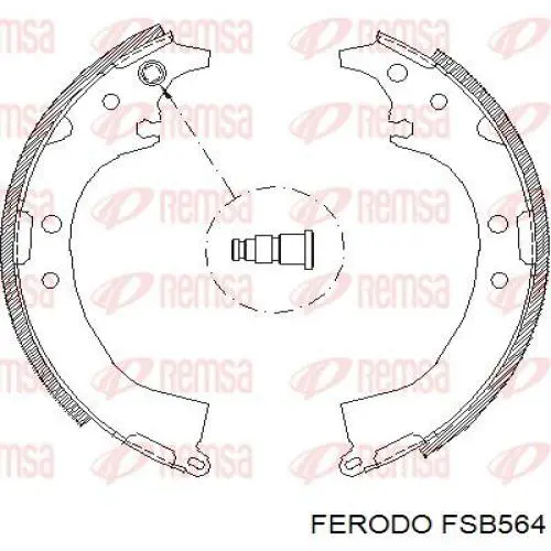 FSB564 Ferodo zapatas de frenos de tambor traseras